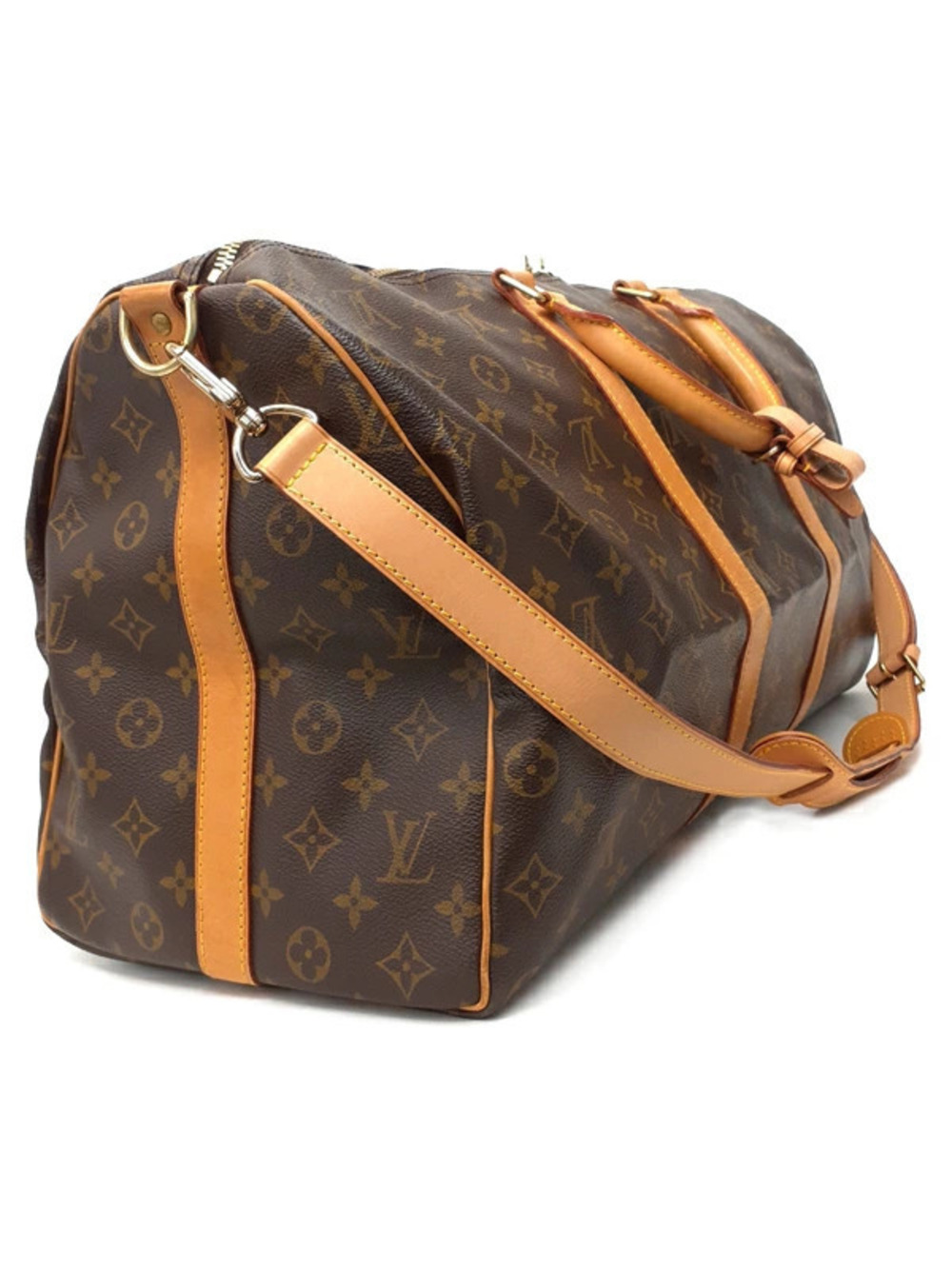 Louis Vuitton Keepall Bandouliere Monogram Bag Brown